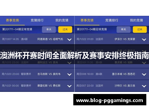 澳洲杯开赛时间全面解析及赛事安排终极指南 澳洲杯开赛时间全面解析及赛事安排终极指南